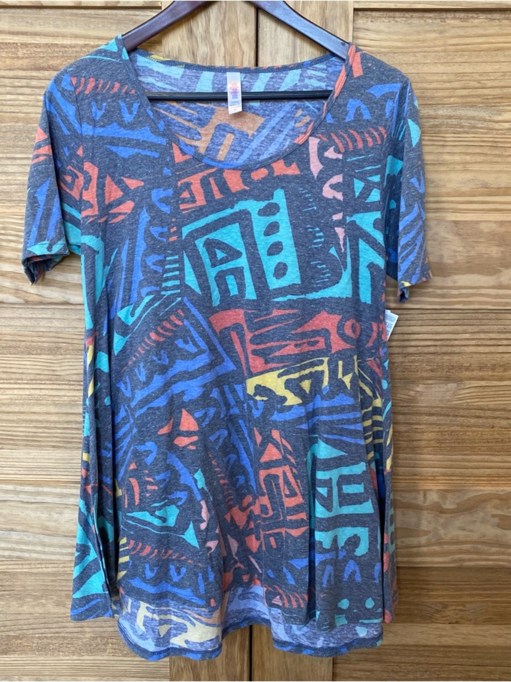 Lularoe Women's Perfect T Heathered Multi-Colored Top Size Small NWT.
